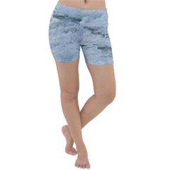 Ocean Waves Lightweight Velour Yoga Shorts by TheLazyPineapple