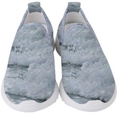 Ocean Waves Kids  Slip On Sneakers by TheLazyPineapple