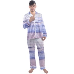 Pink Ocean Dreams Men s Satin Pajamas Long Pants Set by TheLazyPineapple