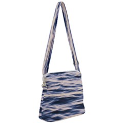 Ocean At Dusk Zipper Messenger Bag by TheLazyPineapple