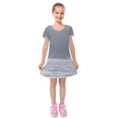 Stormy Seas Kids  Short Sleeve Velvet Dress