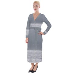 Stormy Seas Velvet Maxi Wrap Dress by TheLazyPineapple