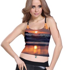 Ocean Sunrise Spaghetti Strap Bra Top by TheLazyPineapple