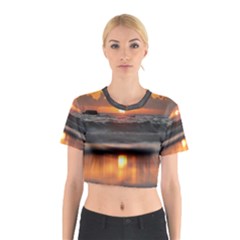 Ocean Sunrise Cotton Crop Top by TheLazyPineapple