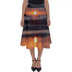 Ocean Sunrise Perfect Length Midi Skirt by TheLazyPineapple