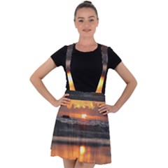 Ocean Sunrise Velvet Suspender Skater Skirt by TheLazyPineapple