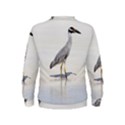 Beach Heron Bird Kids  Sweatshirt View2