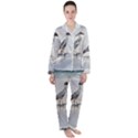 Beach Heron Bird Satin Long Sleeve Pyjamas Set View1