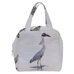 Beach Heron Bird Boxy Hand Bag by TheLazyPineapple