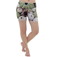 Sea Urchins Lightweight Velour Yoga Shorts by TheLazyPineapple