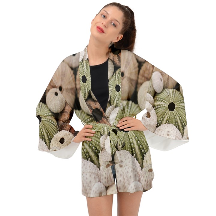 Sea urchins Long Sleeve Kimono