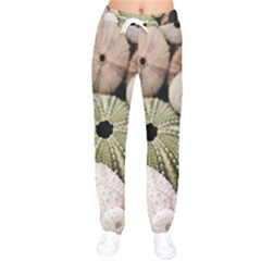 Sea Urchins Women Velvet Drawstring Pants by TheLazyPineapple