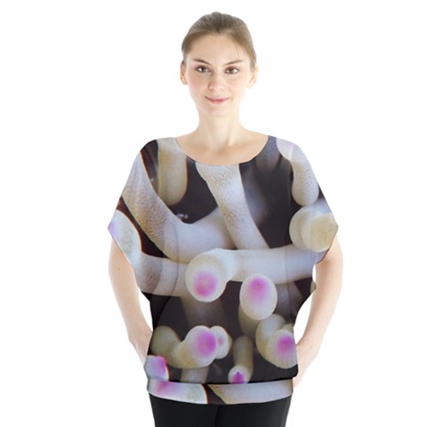 Sea Anemone Batwing Chiffon Blouse by TheLazyPineapple