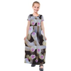 Sea Anemone Kids  Short Sleeve Maxi Dress by TheLazyPineapple