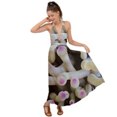 Sea Anemone Backless Maxi Beach Dress by TheLazyPineapple