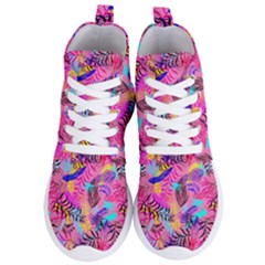 Flowers 50 Women s Lightweight High Top Sneakers by ArtworkByPatrick