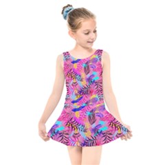 Flowers 50 Kids  Skater Dress Swimsuit by ArtworkByPatrick