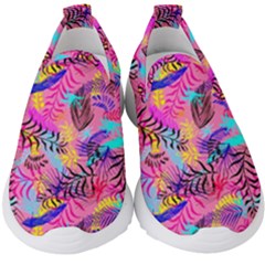 Flowers 50 Kids  Slip On Sneakers by ArtworkByPatrick