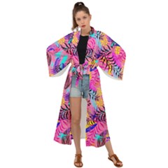 Flowers 50 Maxi Kimono