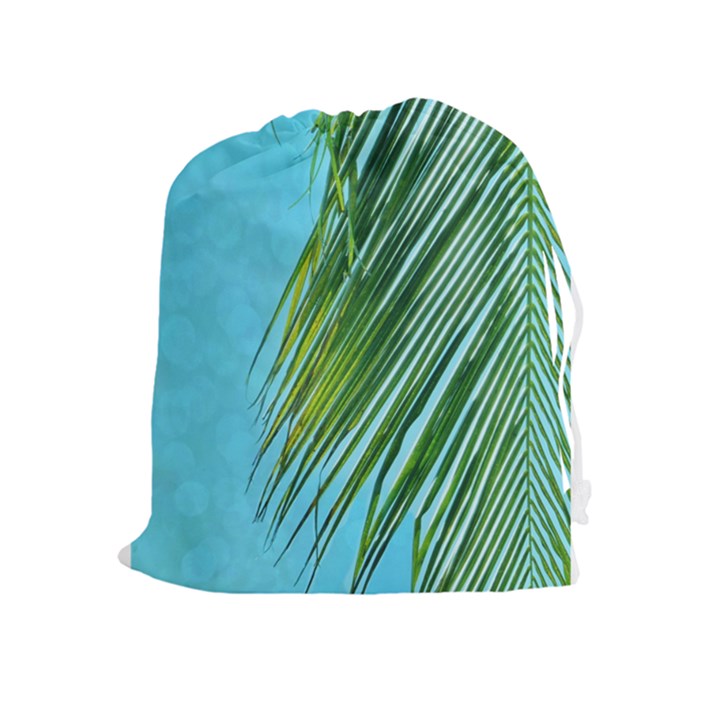 Tropical Palm Drawstring Pouch (XL)