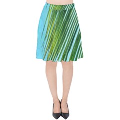 Tropical Palm Velvet High Waist Skirt by TheLazyPineapple