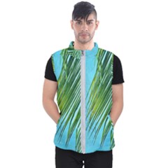 Tropical Palm Men s Puffer Vest by TheLazyPineapple