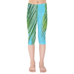 Tropical Palm Kids  Capri Leggings  by TheLazyPineapple