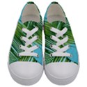 Tropical Palm Kids  Low Top Canvas Sneakers View1