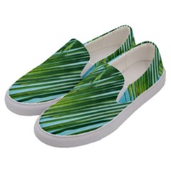 Tropical Palm Men s Canvas Slip Ons by TheLazyPineapple