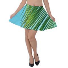 Tropical Palm Velvet Skater Skirt