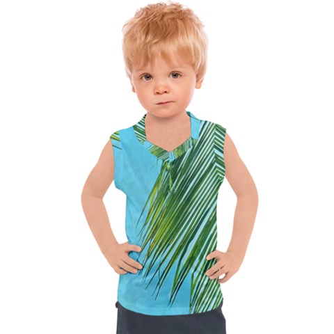 Tropical Palm Kids  Sport Tank Top by TheLazyPineapple