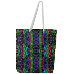 Abstract-r-8 Full Print Rope Handle Tote (large) by ArtworkByPatrick