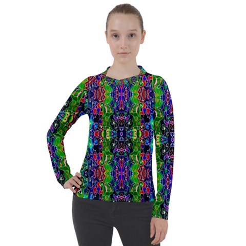 Abstract-r-8 Women s Pique Long Sleeve Tee by ArtworkByPatrick