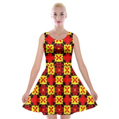 Rby-c-4-9 Velvet Skater Dress by ArtworkByPatrick