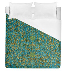 Sun In  The Soft Rainfall Nature Is Blooming Duvet Cover (queen Size) by pepitasart