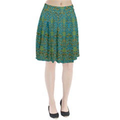 Sun In  The Soft Rainfall Nature Is Blooming Pleated Skirt by pepitasart