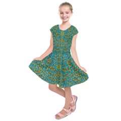 Sun In  The Soft Rainfall Nature Is Blooming Kids  Short Sleeve Dress by pepitasart