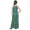 Sun In  The Soft Rainfall Nature Is Blooming Sleeveless Velour Maxi Dress View2