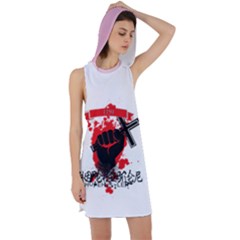 Fight For Hope Hustler Racer Back Hoodie Dress by 80generationsapparel