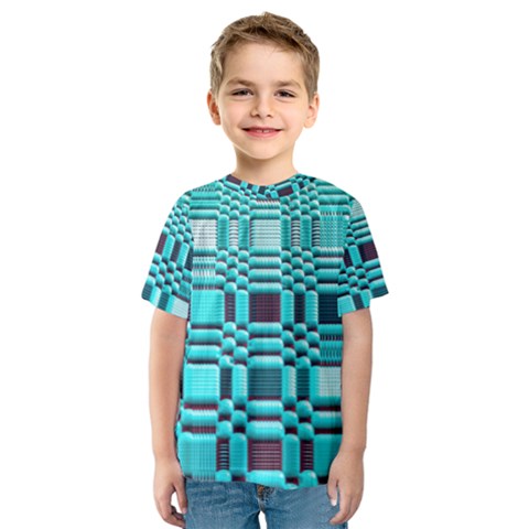 469823231 Glitch37 Kids  Sport Mesh Tee by ScottFreeArt