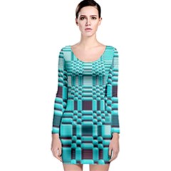 469823231 Glitch37 Long Sleeve Bodycon Dress by ScottFreeArt