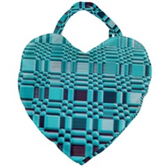 469823231 Glitch37 Giant Heart Shaped Tote by ScottFreeArt