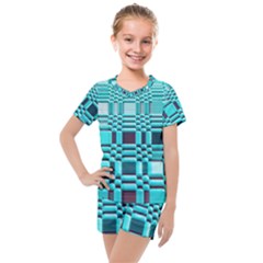 469823231 Glitch37 Kids  Mesh Tee And Shorts Set