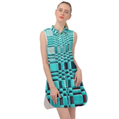 469823231 Glitch37 Sleeveless Shirt Dress