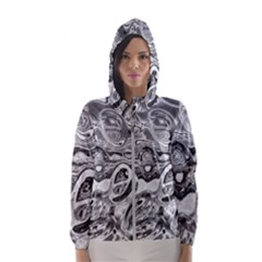 Pebbels In The Pond Women s Hooded Windbreaker