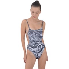 Pebbels In The Pond Tie Strap One Piece Swimsuit