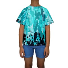 469823231 Glitch48 Kids  Short Sleeve Swimwear