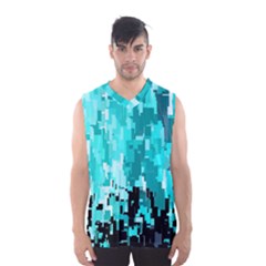 469823231 Glitch48 Men s Basketball Tank Top by ScottFreeArt