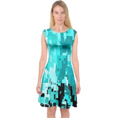 469823231 Glitch48 Capsleeve Midi Dress