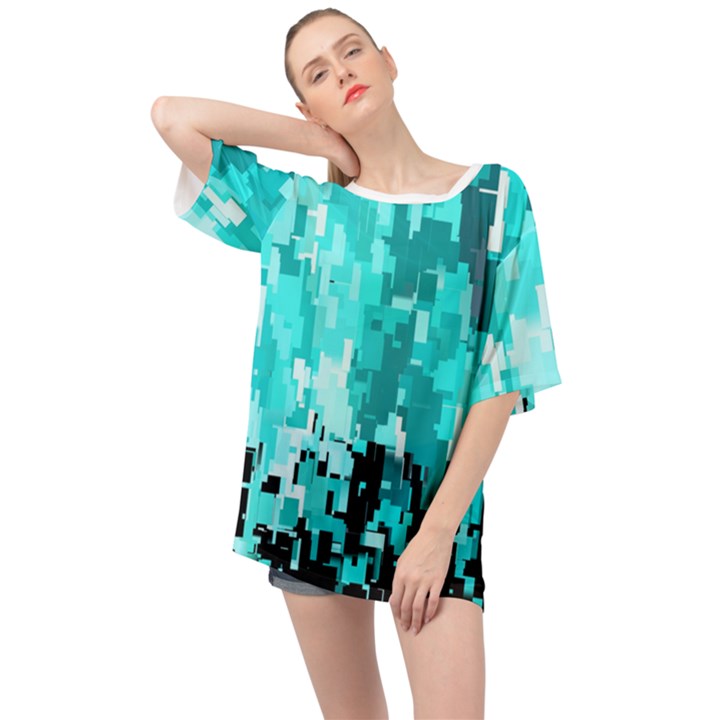 469823231 Glitch48 Oversized Chiffon Top